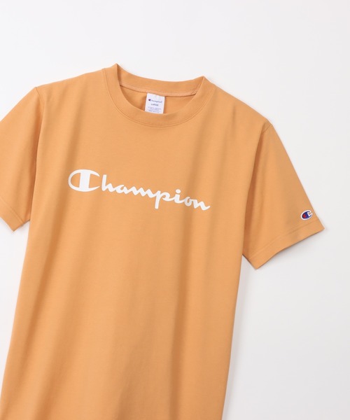 Champion(チャンピオン)の「【Champion/チャンピオン】メンズ ベーシック ショートスリーブポケットTシャツ(Tシャツ/カットソー・メンズ・オレンジ系1・MEDIUM/X-LARGE/LARGE)」の3枚目の写真