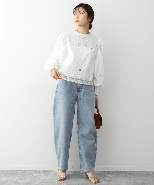 SLOBE IENA（スローブイエナ）の「刺繍レースブラウス（シャツ