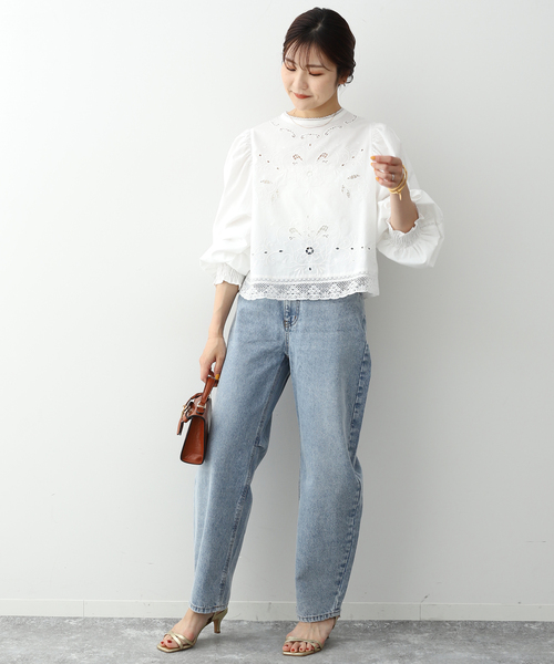 SLOBE IENA（スローブイエナ）の「刺繍レースブラウス（シャツ