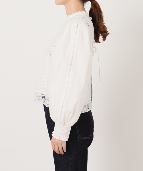 SLOBE IENA  刺繍レースブラウス SLOBE IENA（スローブイエナ）の「刺繍レースブラウス（シャツ