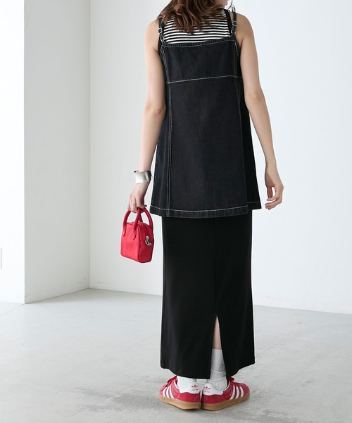 BONLECILL(ボンルシール)の「デニムフロントダブルジップビスチェ(ベスト・レディース・ブラック/ブルー/ネイビー・FREE)」の20枚目の写真