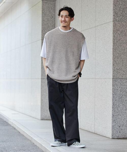 coen（コーエン）の「カラーミックスニットベスト（ベスト・メンズ・ブラウン/ネイビー・M/L）」の10枚目の写真