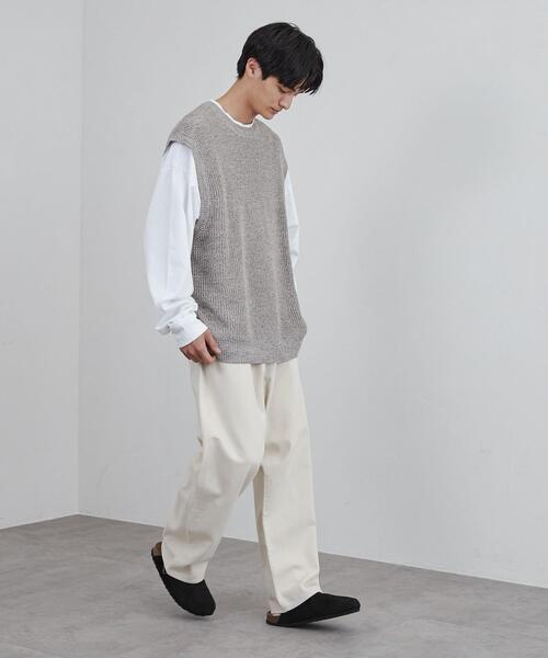 coen（コーエン）の「カラーミックスニットベスト（ベスト・メンズ・ブラウン/ネイビー・M/L）」の13枚目の写真