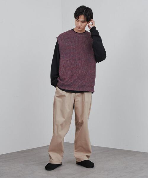 coen（コーエン）の「カラーミックスニットベスト（ベスト・メンズ・ブラウン/ネイビー・M/L）」の15枚目の写真