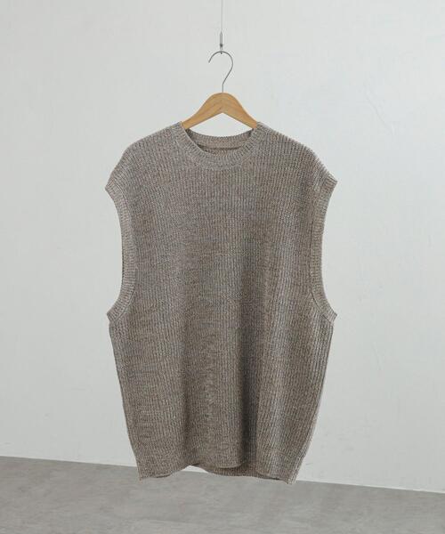 coen（コーエン）の「カラーミックスニットベスト（ベスト・メンズ・ブラウン/ネイビー・M/L）」の20枚目の写真