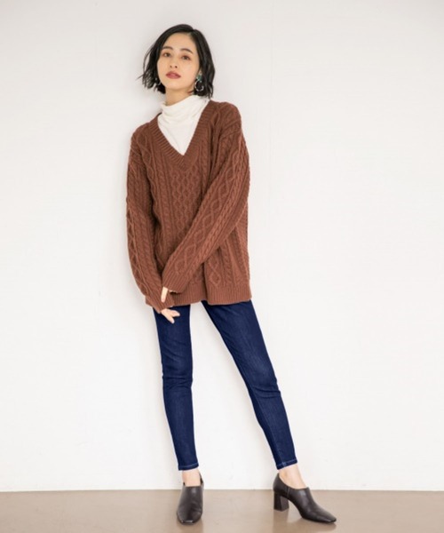 LOWRYS FARM（ローリーズファーム）の「【骨格ウェーブ】JUSTFITスキニー（デニムパンツ・レディース・ブラック/ワンウォッシュ・マルチサイズ）」の3枚目の写真