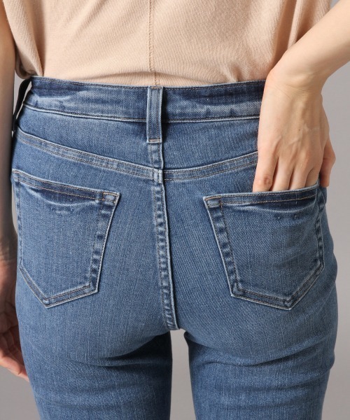 LOWRYS FARM（ローリーズファーム）の「【骨格ウェーブ】JUSTFITスキニー（デニムパンツ・レディース・ブラック/ワンウォッシュ・マルチサイズ）」の6枚目の写真