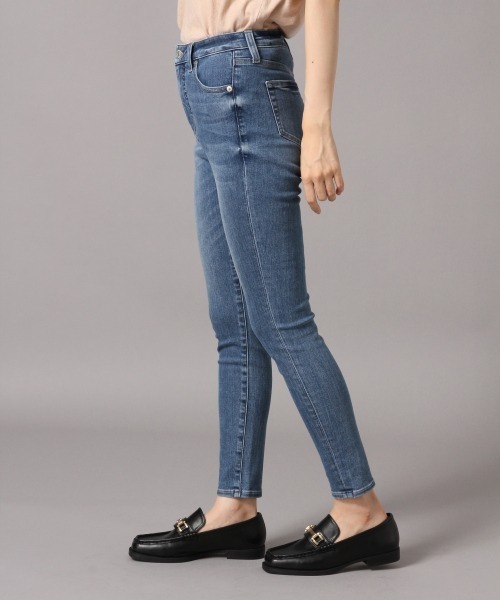 LOWRYS FARM（ローリーズファーム）の「【骨格ウェーブ】JUSTFITスキニー（デニムパンツ・レディース・ブラック/ワンウォッシュ・マルチサイズ）」の7枚目の写真