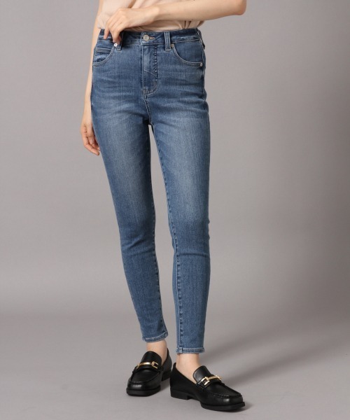 LOWRYS FARM（ローリーズファーム）の「【骨格ウェーブ】JUSTFITスキニー（デニムパンツ・レディース・ブラック/ワンウォッシュ・マルチサイズ）」の8枚目の写真