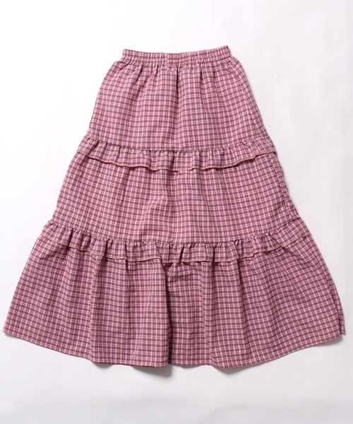 ROOPTOKYO（ループトウキョウ）の「▲ギンガムチェックティアードスカート（スカート・レディース・ブラック/ピンク・S/M/L）」の9枚目の写真