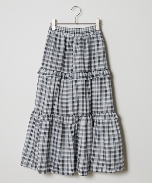 ROOPTOKYO（ループトウキョウ）の「▲ギンガムチェックティアードスカート（スカート・レディース・ブラック/ピンク・S/M/L）」の19枚目の写真