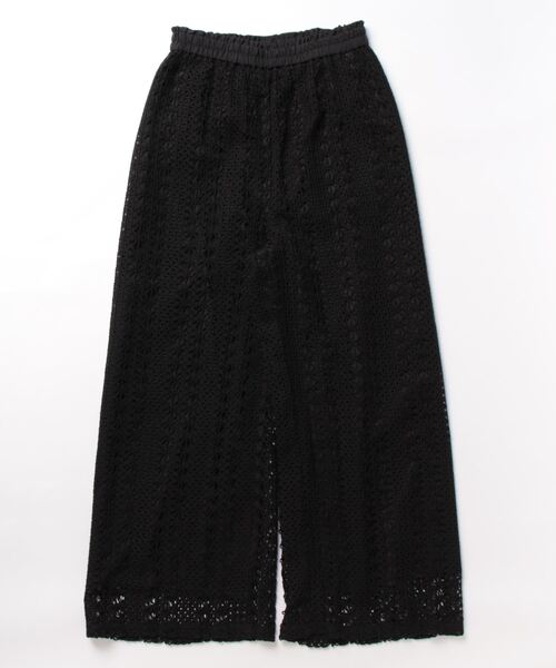 ROPE' PICNIC(ロペピクニック)の「【emur/エミュール】クロッシェ調レースパンツ(その他パンツ・レディース・ブラック・38)」の13枚目の写真