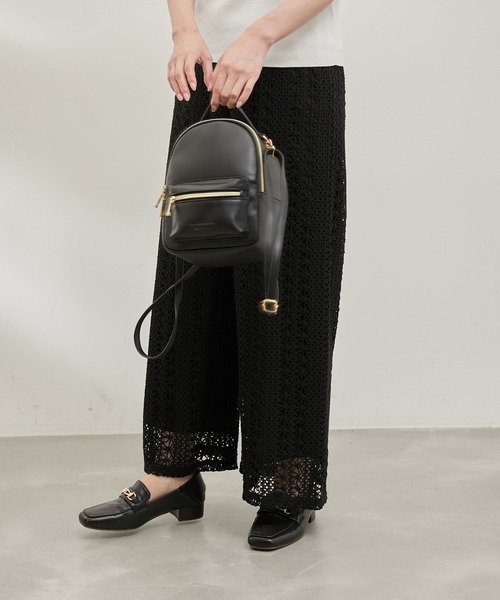 ROPE' PICNIC(ロペピクニック)の「【emur/エミュール】クロッシェ調レースパンツ(その他パンツ・レディース・ブラック・38)」の6枚目の写真