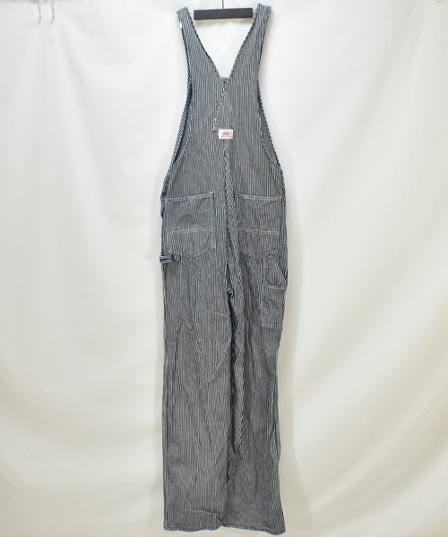 VINTAGE(ヴィンテージ)の「【ヴィンテージ古着】90's ROUND HOUSE/ラウンドハウス ヒッコリー デニムオーバーオール USA製(サロペット/オーバーオール・メンズ・ブルー・32)」の3枚目の写真