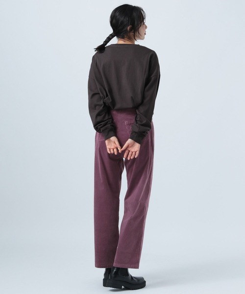 BAYFLOW（ベイフロー）の「コーデュロイパンツ（その他パンツ・レディース・グレイッシュベージュ/チャコール/パープル/キャメル・SMALL/MEDIUM/LARGE）」の17枚目の写真
