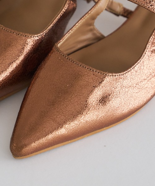 DISCOAT(ディスコート)の「《新色追加!/S~Lサイズ》ポインテッドストラップシューズ(パンプス・レディース・ブラック/シルバー/ゴールド/ライトベージュ/ゴールド系その他/シルバー系その他/ブラック系その他2/ブラック系その他/グレー系その他/ブロンズ・SMALL/MEDIUM/LARGE)」の18枚目の写真