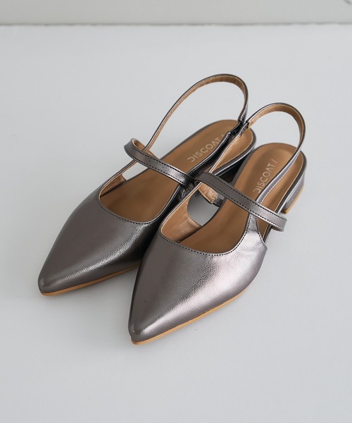 DISCOAT(ディスコート)の「《新色追加!/S~Lサイズ》ポインテッドストラップシューズ(パンプス・レディース・ブラック/シルバー/ゴールド/ライトベージュ/ゴールド系その他/シルバー系その他/ブラック系その他2/ブラック系その他/グレー系その他/ブロンズ・SMALL/MEDIUM/LARGE)」の22枚目の写真