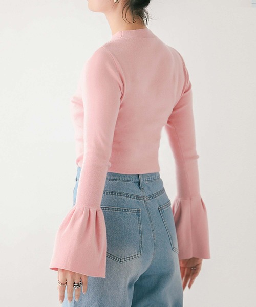 セール】ベルフレアスリーブニット（ニット/セーター）｜Fit more