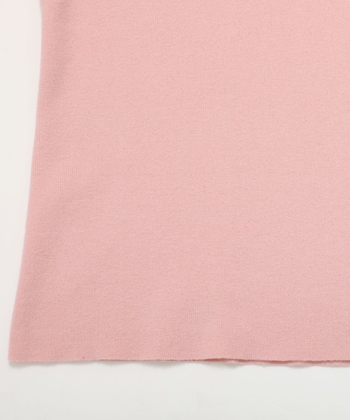 ノーソーイングニット　フレアスリーブ　ピンク　② ノーソーイングニット フレアスリーブ ピンク チャコットノー