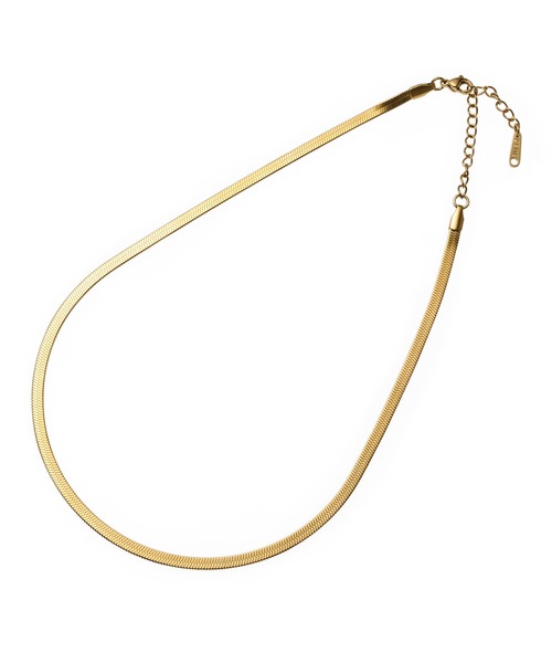 CENE(セネ)の「【CENE】セネ/3mmスネークチェーンネックレス(ネックレス・レディース・ピンクゴールド/ゴールド/シルバー・FREE)」の4枚目の写真