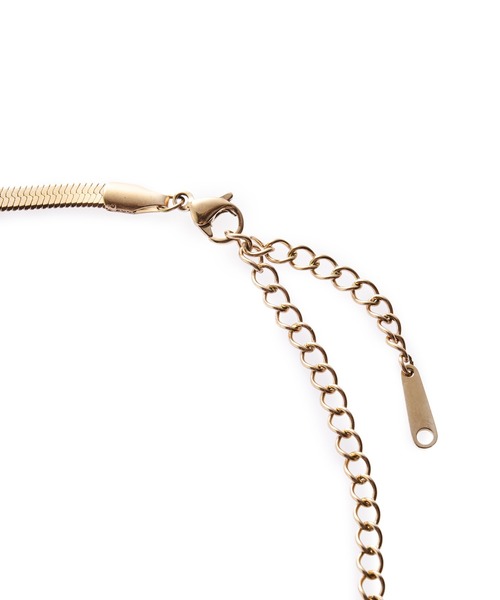 CENE(セネ)の「【CENE】セネ/3mmスネークチェーンネックレス(ネックレス・レディース・ピンクゴールド/ゴールド/シルバー・FREE)」の9枚目の写真