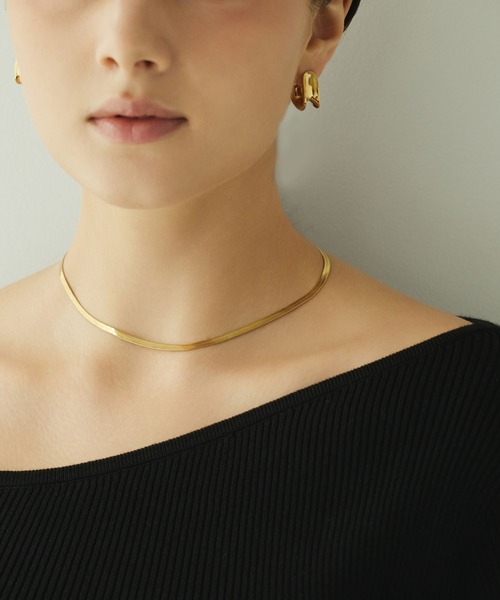 CENE(セネ)の「【CENE】セネ/3mmスネークチェーンネックレス(ネックレス・レディース・ピンクゴールド/ゴールド/シルバー・FREE)」の13枚目の写真