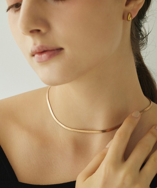 CENE(セネ)の「【CENE】セネ/3mmスネークチェーンネックレス(ネックレス・レディース・ピンクゴールド/ゴールド/シルバー・FREE)」の21枚目の写真