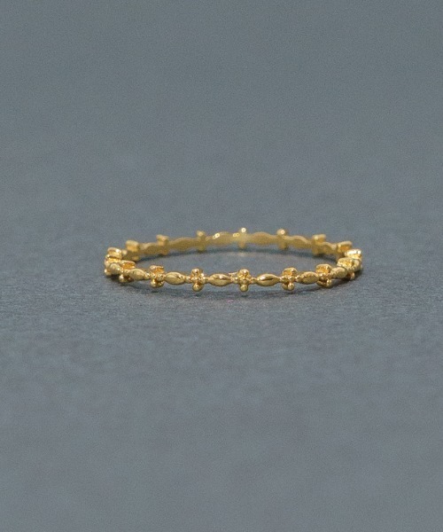 flower（フラワー）の「タイニークロスリング（リング・レディース・ゴールド・FREE）」の2枚目の写真