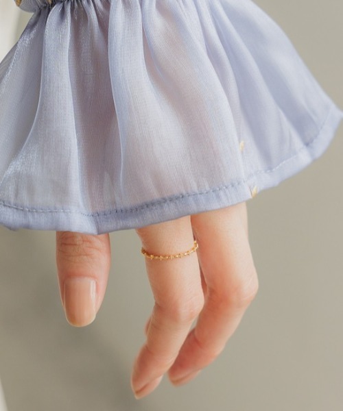 flower（フラワー）の「タイニークロスリング（リング・レディース・ゴールド・FREE）」の3枚目の写真