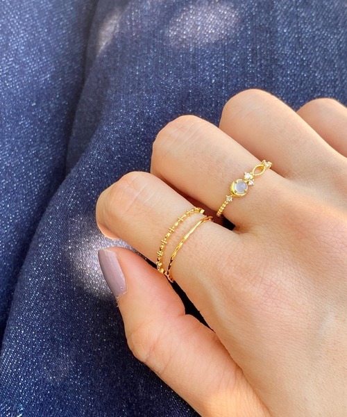 flower（フラワー）の「タイニークロスリング（リング・レディース・ゴールド・FREE）」の9枚目の写真