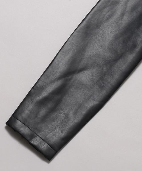 BENDER TOKYO(ベンダートウキョウ)の「【BENDER TOKYO】シンセティックレザー シングル ライダースジャケット(ライダースジャケット・メンズ・ネイビー/ワイン/ブラック/ブルー・L/XL/M)」の14枚目の写真