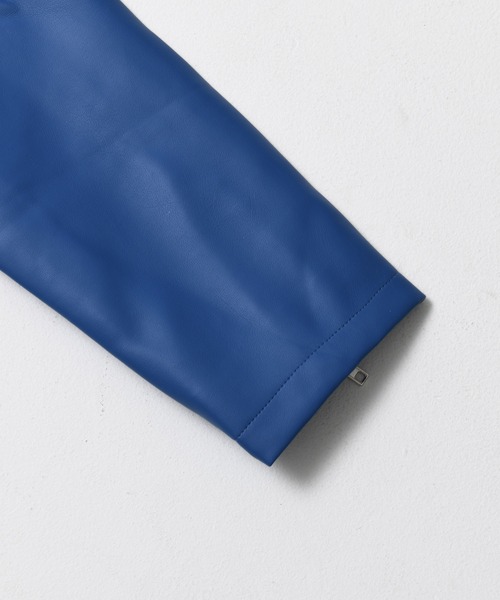 BENDER TOKYO(ベンダートウキョウ)の「【BENDER TOKYO】シンセティックレザー シングル ライダースジャケット(ライダースジャケット・メンズ・ネイビー/ワイン/ブラック/ブルー・L/XL/M)」の19枚目の写真