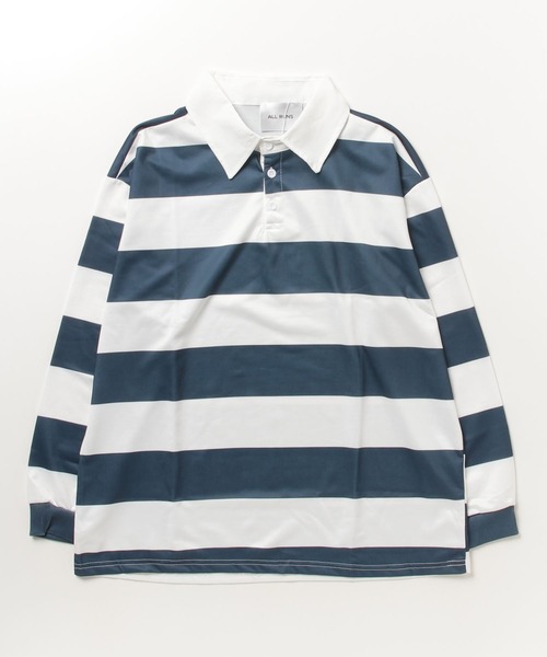 ROOPTOKYO（ループトウキョウ）の「▲ビックシルエットラガーシャツ  ボーダーシャツ（シャツ/ブラウス・メンズ・イエロー系その他/ホワイト×ネイビー・XL/M/L）」の11枚目の写真