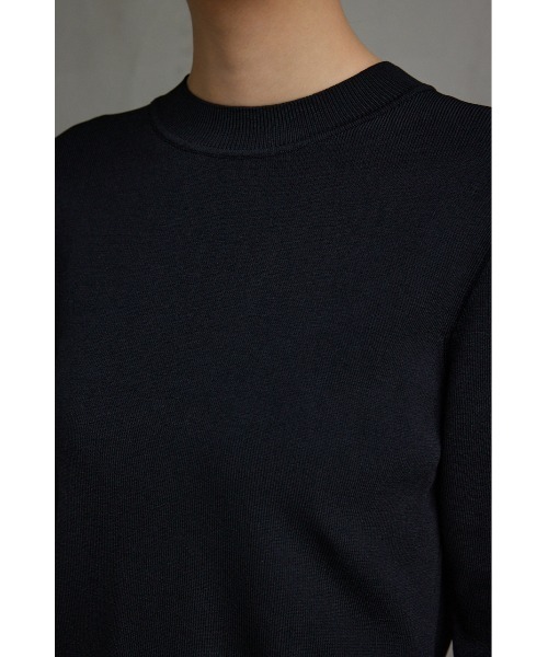 AZUL by moussy（アズールバイマウジー）の「カラーカフブロックニットトップス（ニット/セーター・レディース・ブラック/ネイビー/グレー・FREE）」の10枚目の写真