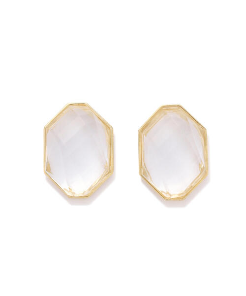 EDIT COLOGNE(エディットコロン)の「ゴールドフレームピアス(ピアス(両耳用)・レディース・ゴールド/ゴールド系その他・フリ-)」の5枚目の写真