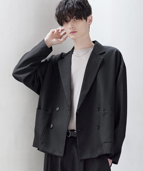 セットアップ 2点セット】防シワシングル/ダブルテーラード