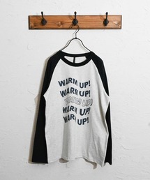 16/天竺ラグラン プリントTシャツ(WARM UP!)