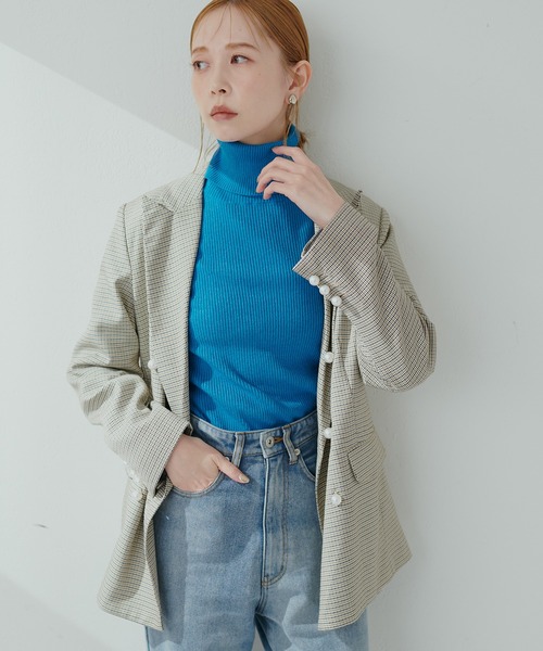 natural couture(ナチュラルクチュール)の「もちもちベーシックリブタートル(ニット/セーター・レディース・ブラック/グレイッシュベージュ/グリーン/その他2/オレンジ/オフホワイト/ブルー/その他1/ピンク・FREE)」の17枚目の写真
