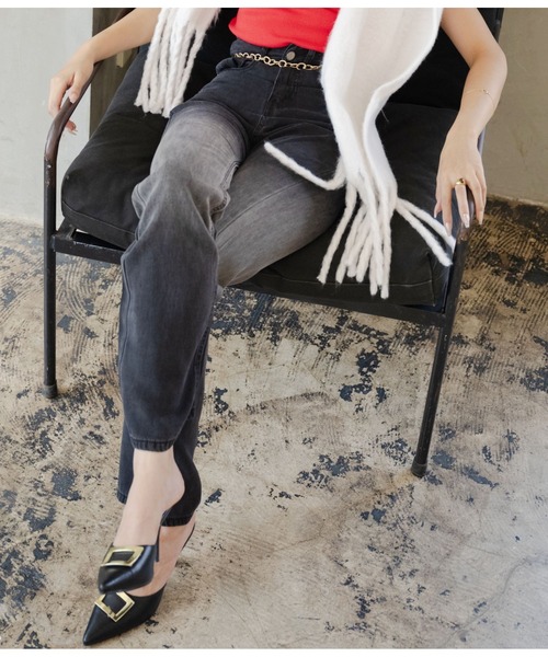 LATINA（ラティーナ）の「グラデーションブラックデニムパンツ（デニムパンツ・レディース・ブラック・S/XL/L/M）」の3枚目の写真