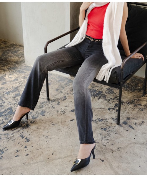 LATINA（ラティーナ）の「グラデーションブラックデニムパンツ（デニムパンツ・レディース・ブラック・S/XL/L/M）」の4枚目の写真