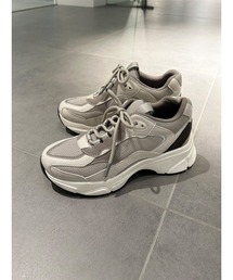 【emmi atelier】メッシュダットスニーカー WHT 24.0 emmi（エミ）の「【emmi atelier】メッシュダットスニーカー