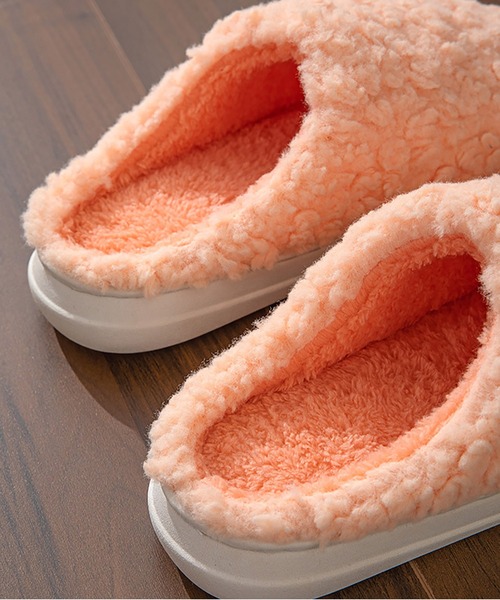 TABI PAL（タビパル）の「あったか　スリッパ（ルームシューズ/スリッパ・レディース・オレンジ/グレー/ブラウン/ピンク系その他/イエロー/ピンク・24cm/27cm/26cm/23cm/25cm）」の6枚目の写真