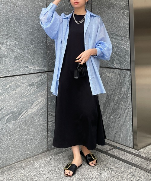 Thevon(ゼボン)の「ポンチノースリマーメイドワンピース(ワンピース・レディース・イエロー/ブラック/アイボリー・M/S)」の14枚目の写真