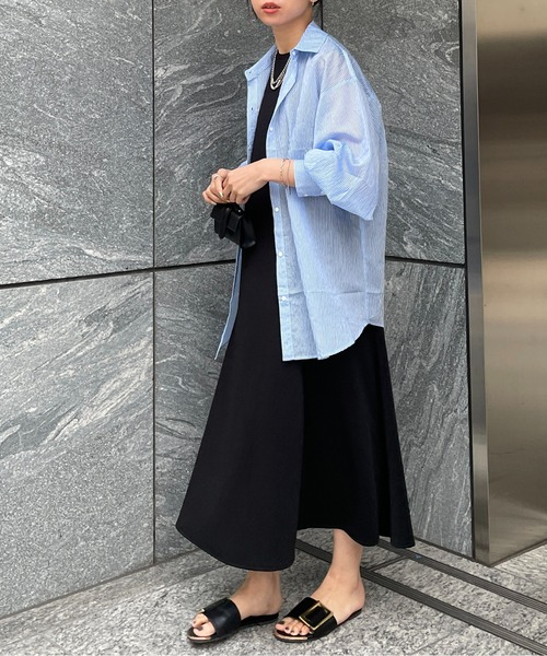 Thevon(ゼボン)の「ポンチノースリマーメイドワンピース(ワンピース・レディース・イエロー/ブラック/アイボリー・M/S)」の13枚目の写真