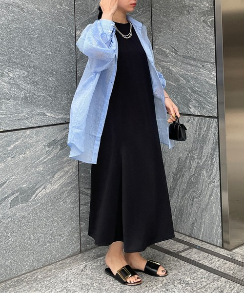 Thevon(ゼボン)の「ポンチノースリマーメイドワンピース(ワンピース・レディース・イエロー/ブラック/アイボリー・M/S)」の11枚目の写真