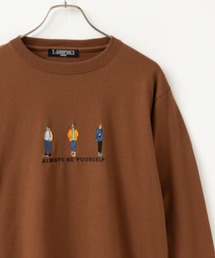【新柄入荷】 胸刺繍ワンポイントロゴ ロングスリーブTシャツ