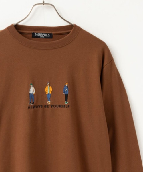 【新品】定価28,600円　刺繍長袖ハイネックカットソー　ブラウン系　13号 ハイネックカットソー(5670713)｜L｜ブラック｜プチソワール
