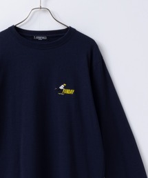 【新柄入荷】 胸刺繍ワンポイントロゴ ロングスリーブTシャツ
