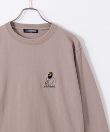 【新柄入荷】 胸刺繍ワンポイントロゴ ロングスリーブTシャツ