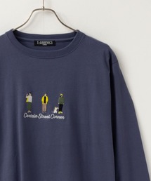 【新柄入荷】 胸刺繍ワンポイントロゴ ロングスリーブTシャツ